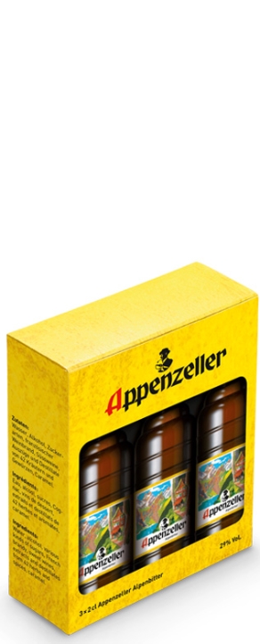 Appenzeller Alpenbitter Trio  6 cl.