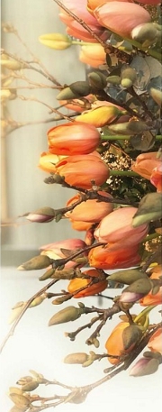 Grusskarte Tulpen orange