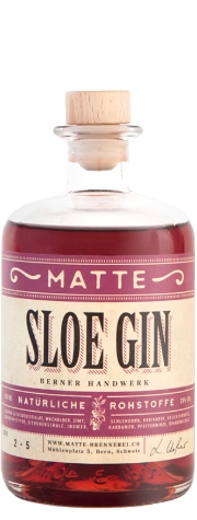 Matte Sloe Gin 28% Vol. / 50 cl.